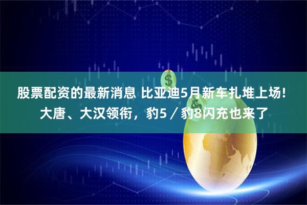 股票配资的最新消息 比亚迪5月新车扎堆上场! 大唐、大汉领衔，豹5／豹8闪充也来了